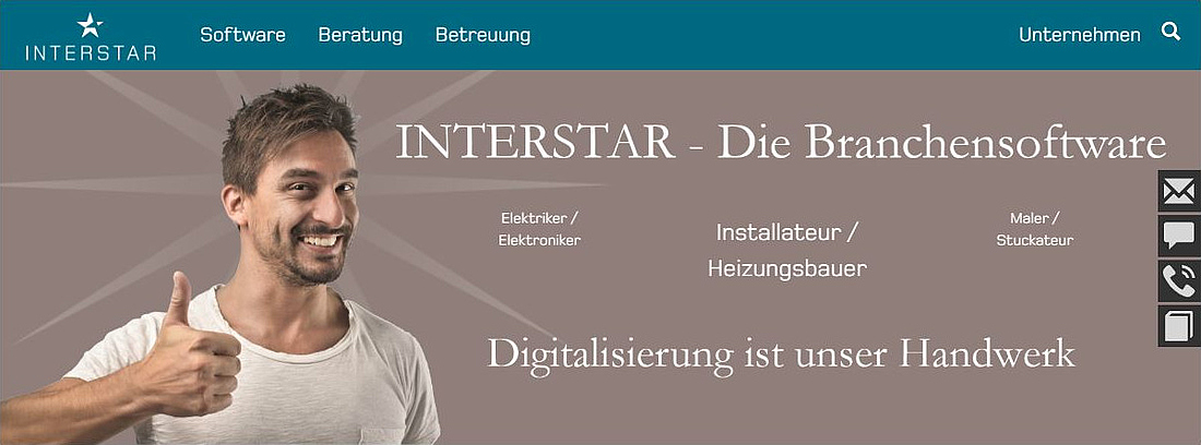Besuchen Sie die Interstar Website